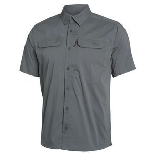 NWT Sitka Gear Men's Globetrotter Short Sleeve Shirt Shadow Gray Small